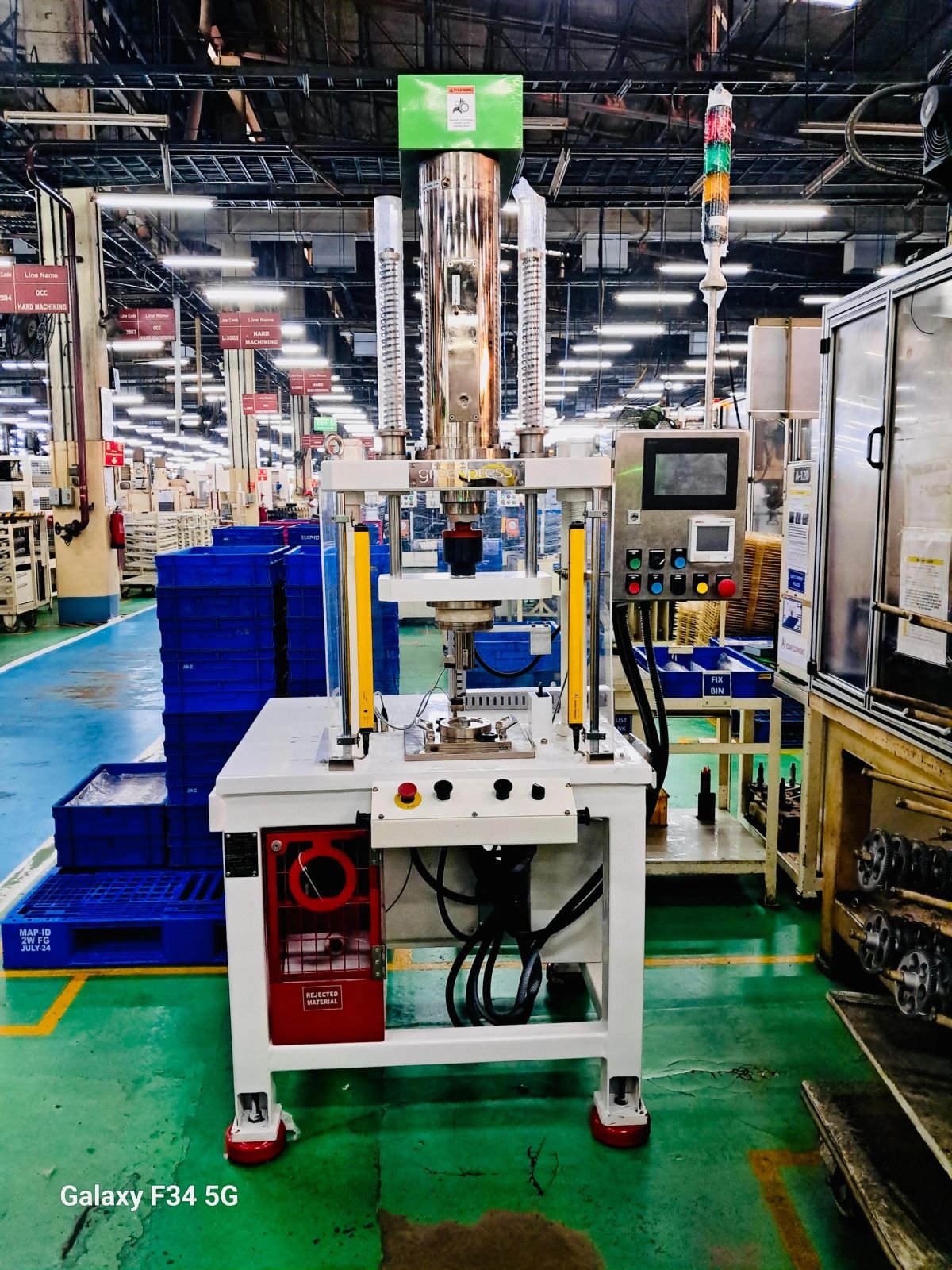 5 ton four pillar electric servo press by GreenPress